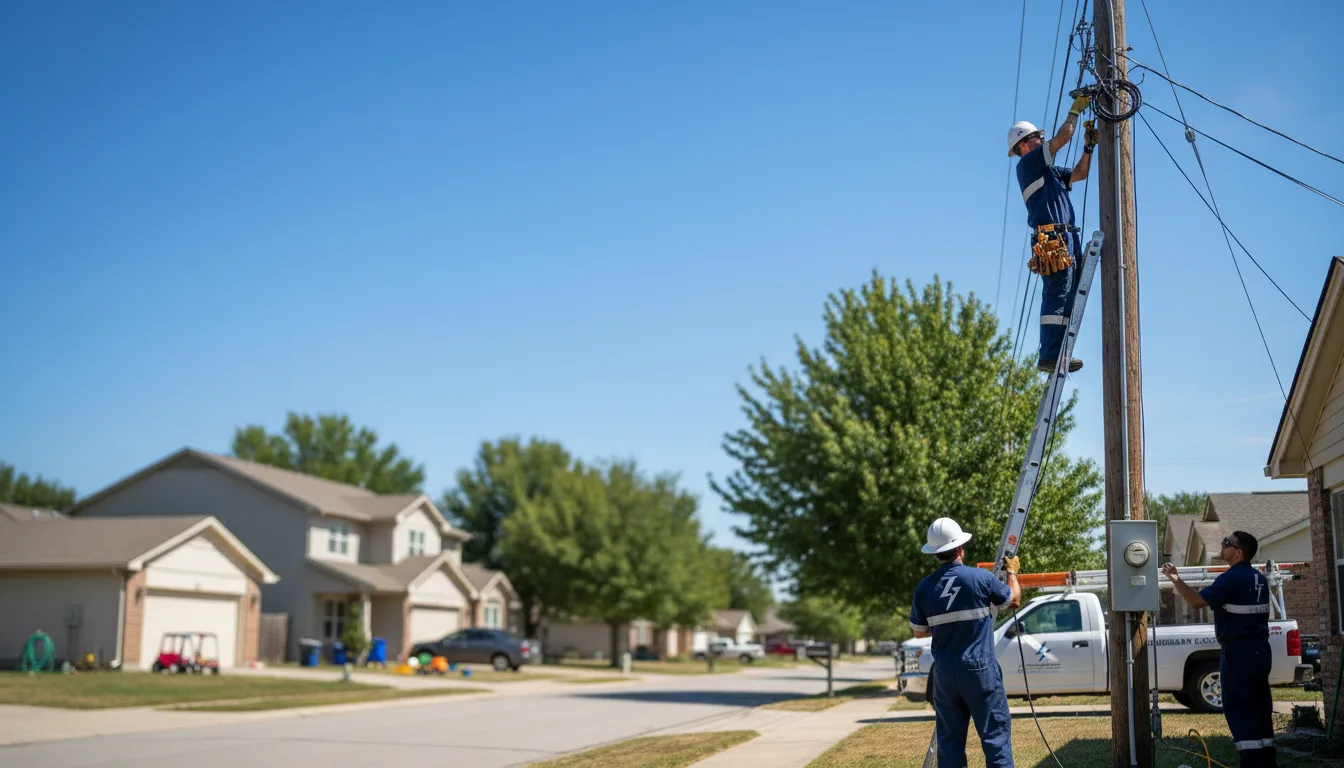 Residential electrician providing installation services in Schneider, IN